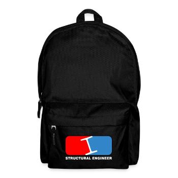 Structural Engineer League White Text - Backpack - black - Front