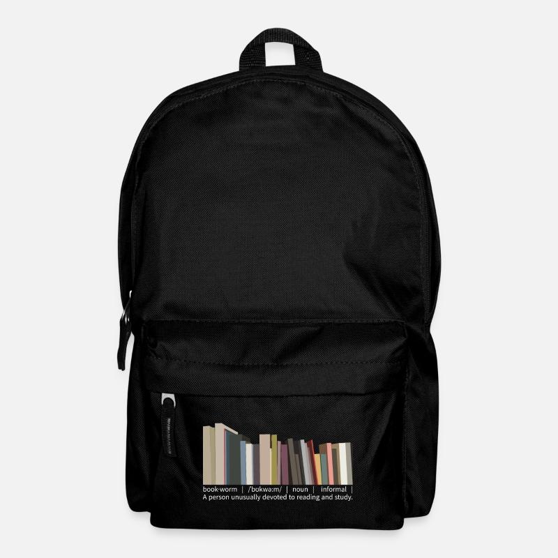 Book worm in English - Backpack - black