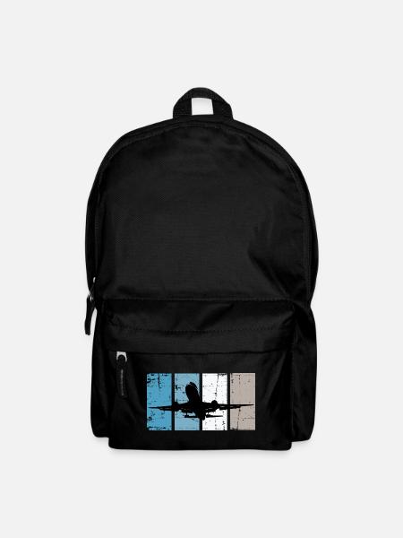 Flugzeug Pilot Luftfahrt - Rucksack - Schwarz