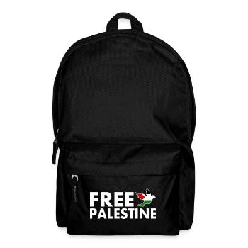 Free palestine - Rucksack - Schwarz - Vorne