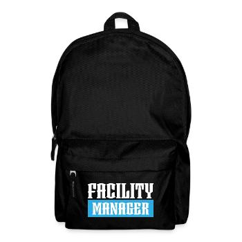 facility manager tshirt black - Backpack - black - Front