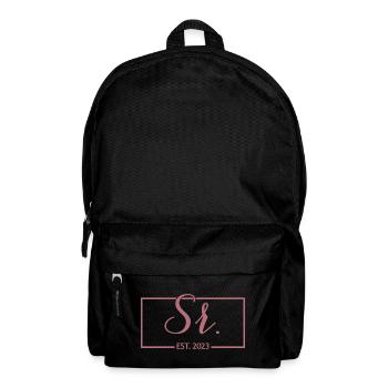 Sr. Est. 2023 Fiançailles pour la fête de mariage du marié - Sac à dos - noir - Devant