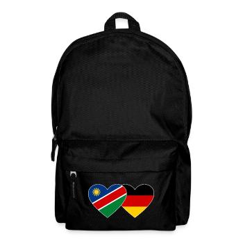 Namibia Deutschland Flagge Herz - Rucksack - Schwarz - Vorne