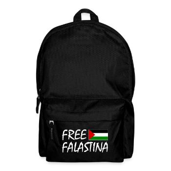Free palestine - Rucksack - Schwarz - Vorne