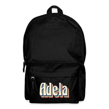 Adela T-Shirt Retro T-Shirt Vintage Geschenkidee - Rucksack - Schwarz - Vorne
