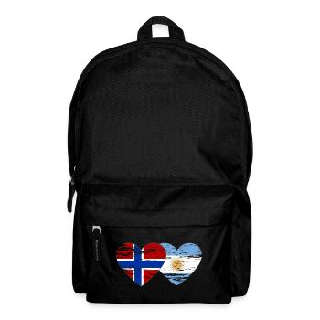 Norwegen Argentinien Flagge used - Rucksack - Schwarz - Vorne