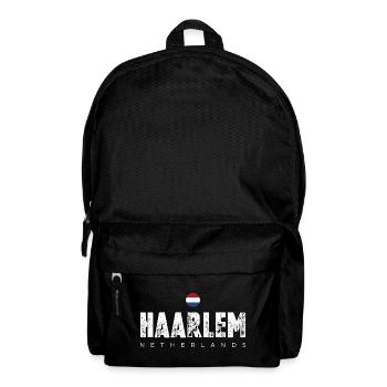 Haarlem Distressed Logo - Backpack - black - Front