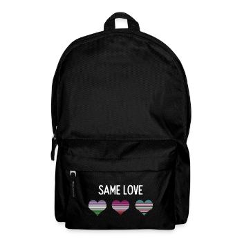 LGBTQ Pride Month - Same Love - Backpack - black - Front
