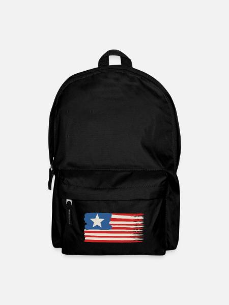 Une étoile Drapeau des États-Unis - Sac à dos - noir