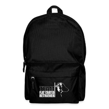 TEAM Flat Coated Retriever Hunde Hund Wilsigns - Rucksack - Schwarz - Vorne