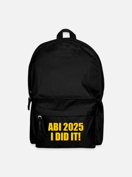 Abi 2025 i did it - Rucksack - Schwarz