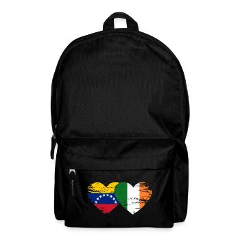 Venezuela Ireland Hearts Collage - Backpack - black - Front