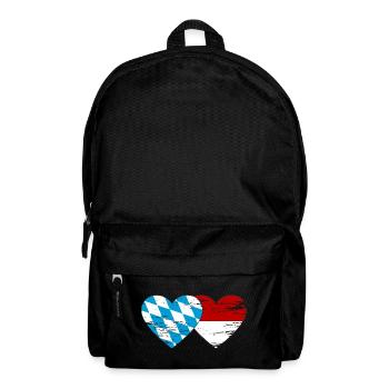 Bavaria Indonesia Flag Heart Used - Backpack - black - Front