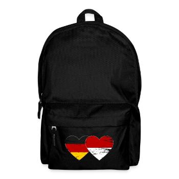 Allemagne Indonésie Drapeau Coeur - Sac à dos - noir - Devant