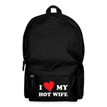 I love my hot wife - Backpack - black - Front