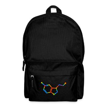 Regenbogenmolekülgeometrie – Seratonin - Rucksack - Schwarz - Vorne