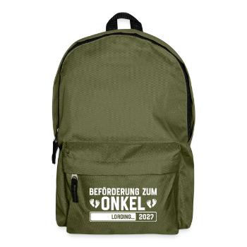 Beförderung zum Onkel 2027 loading - Rucksack - Olivgrün - Vorne