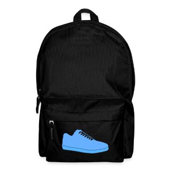 Blue Sneaker Silhouette - Backpack - black - Front