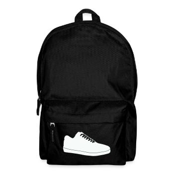 Shoe Silhouette Line Art - Backpack - black - Front
