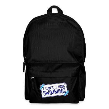 Je ne peux pas, j’ai une excuse de nageur drôle - Sac à dos - noir - Devant