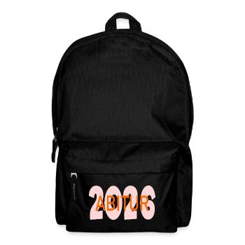 Abschluss Abitur 2026 - Rucksack - Schwarz - Vorne