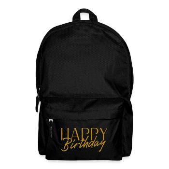 Happy Birthday - Rucksack - Schwarz - Vorne