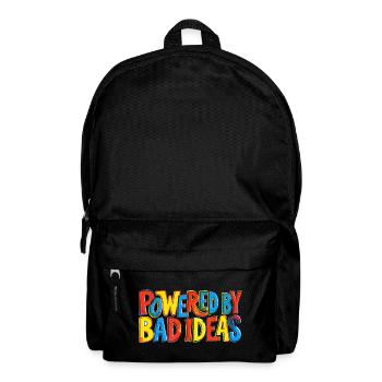 Powered-by-bad-ideas - Backpack - black - Front