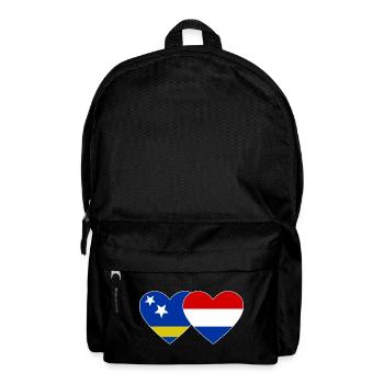 Cœur du drapeau de Curacau Hollande - Sac à dos - noir - Devant