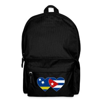 Cœur du drapeau de Curaçao Cuba - Sac à dos - noir - Devant