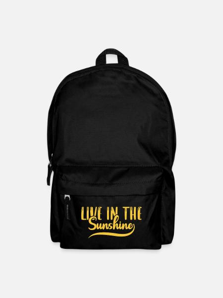 Live in the sunshine - Backpack - black