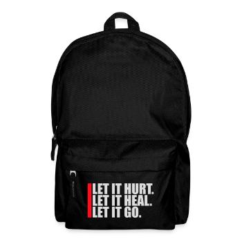 Let It Hurt Let It Heal Let It Go Inspirational - Backpack - black - Front