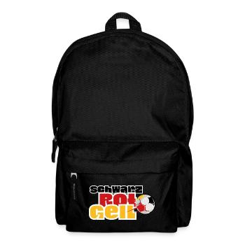 Fußball Motiv für die WM - Rucksack - Schwarz - Vorne