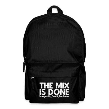 The Mix Is Done - Rucksack - Schwarz - Vorne