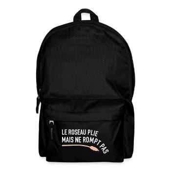 Le roseau pli mais ne rompt pas - Epreuves - Sac à dos - noir - Devant