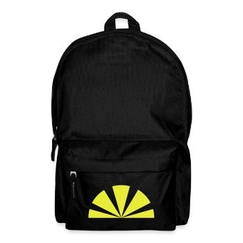 Sonnenstrahl, Halbkreis als Japan Sonnenstrahl - Rucksack - Schwarz - Vorne