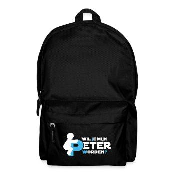 Playful figure Typography - Backpack - black - Front