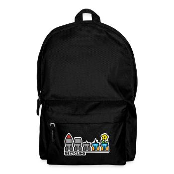 krieg frieden blume - Rucksack - Schwarz - Vorne
