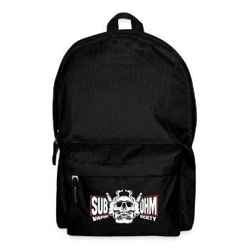 sub ohm vape skull with battery shirt - Backpack - black - Front