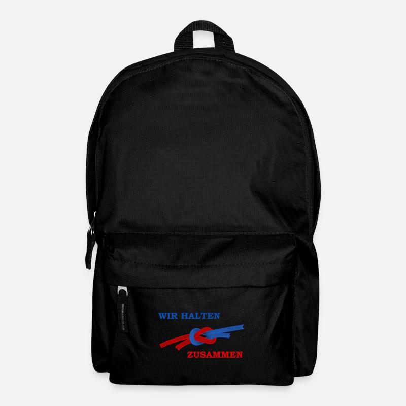 Wir halten zusammen, Knoten - Rucksack - Schwarz