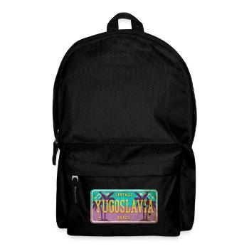 Jugoslawien Vintage Schild - Rucksack - Schwarz - Vorne