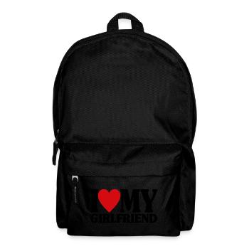 J’aime ma petite amie assortie au cadeau de la Saint-Valentin - Sac à dos - noir - Devant