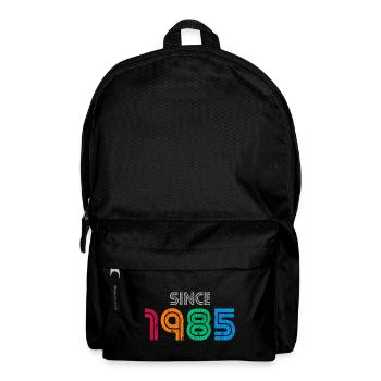 Seit 1985 | Vintage-Retro-Farbenes Jahr - Rucksack - Schwarz - Vorne