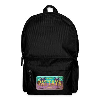 Pattaya Thailand Vintage Schild - Rucksack - Schwarz - Vorne