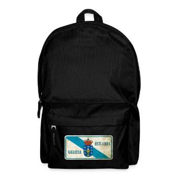 galicia vintage sign - Backpack - black - Front