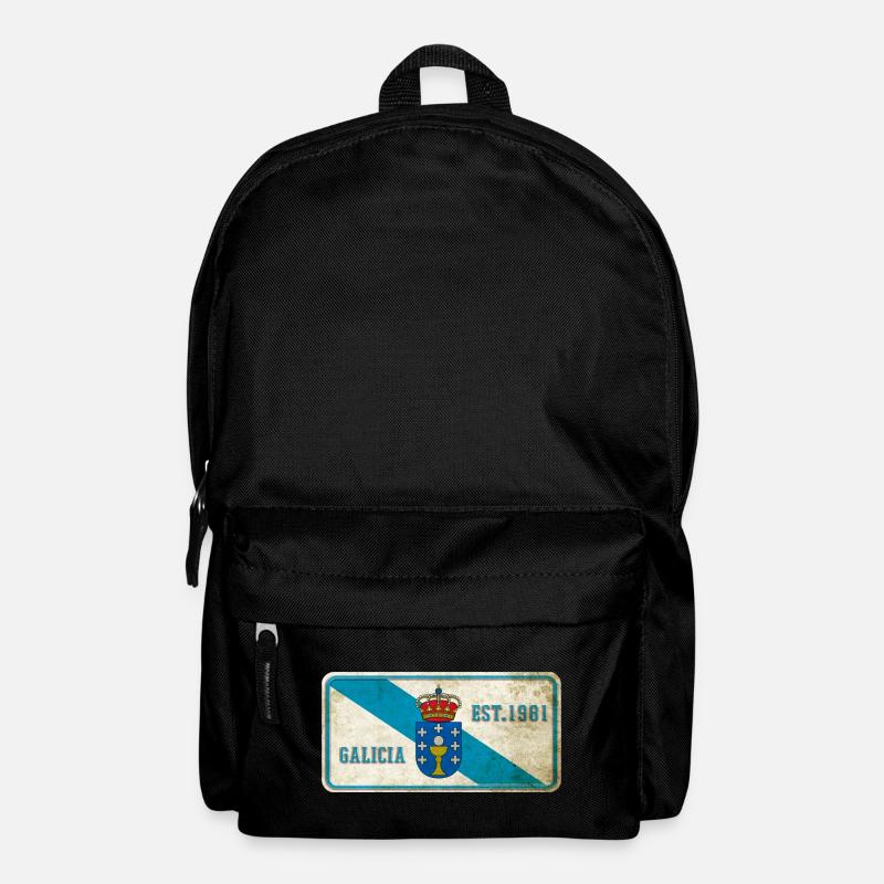 Galicien Vintage Schild - Rucksack - Schwarz