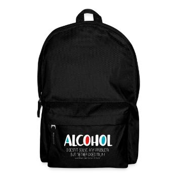 Alkohol (dunkel) - Rucksack - Schwarz - Vorne