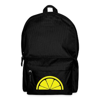 Zitrone Design - Rucksack - Schwarz - Vorne