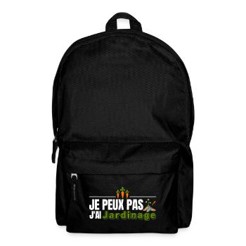 Je peux pas j ai jardinage - Sac à dos - noir - Devant