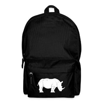 Rhino Sketch Rhinoceros Safari Wildtierliebhaber - Rucksack - Schwarz - Vorne