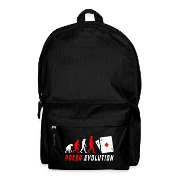 Évolution du poker - Sac à dos - noir - Devant